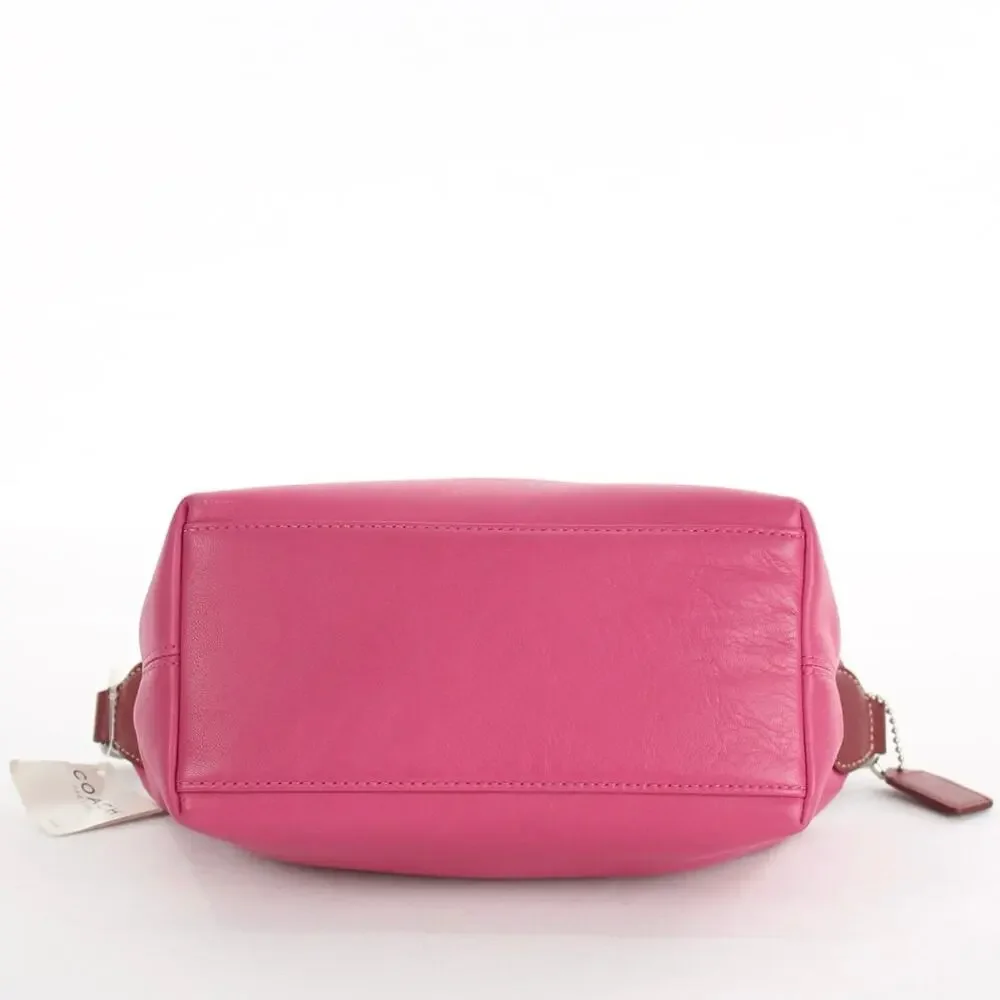 Coach Vintage Pink Leather Mini Cosmetic Pouch Bag